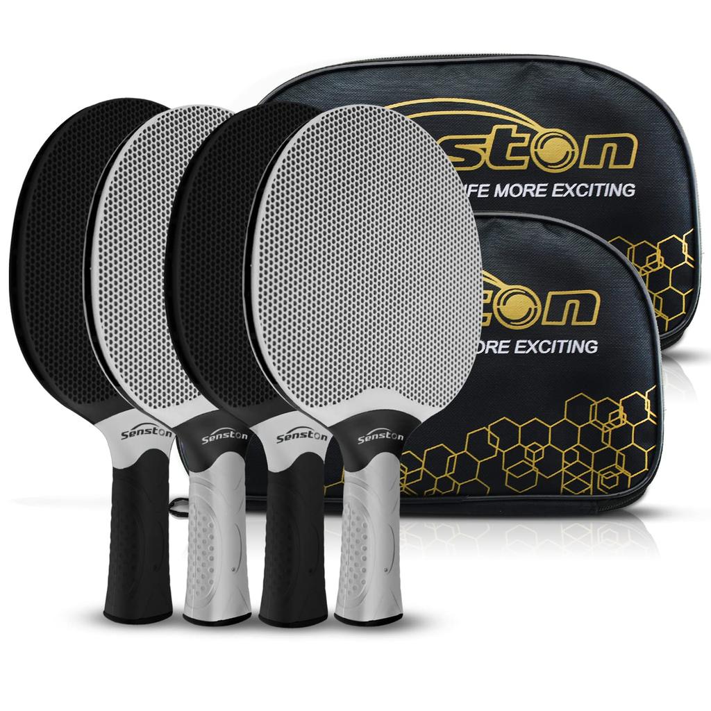 Senston Table Tennis Set Home Composite Rubber Perfect for - Rackets, Beginners!