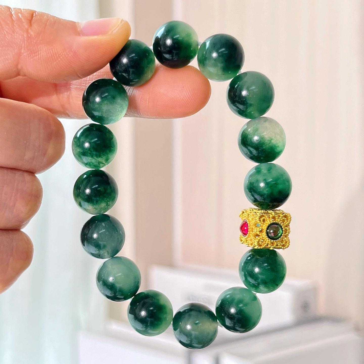 12Mm Aquatic Agate Quartzite Bracelet Bracelet.