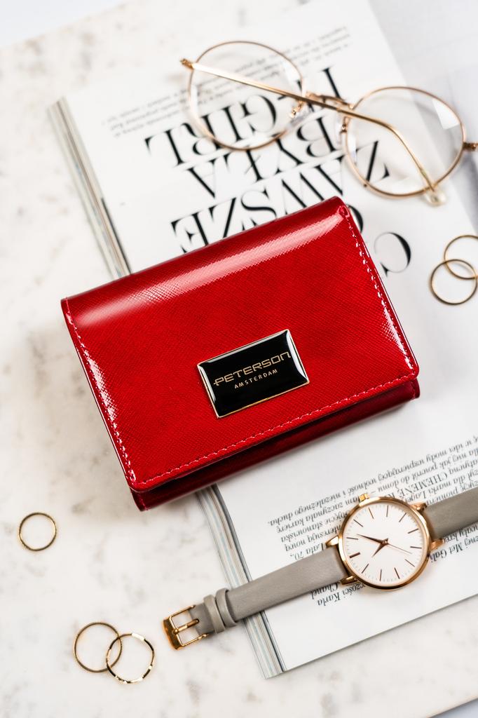 Women's Leather Wallet PTN PH30-1-SAF-1970 RED