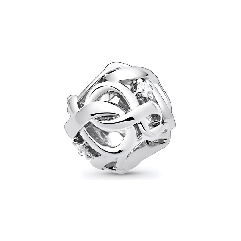 Pandora Openwork woven eternity symbol charm 798824C01