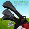 KALOLINNA Golf Head Cover Set of 3 Utility Stylish Fairway Wood Protective Case Golf Durable Replaceable Number Tag Included Black