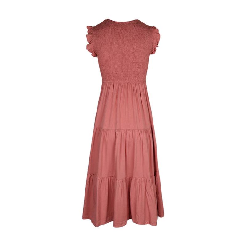 2023 Summer Fashion: Women's Slim Solid Color Dress for Europe and America