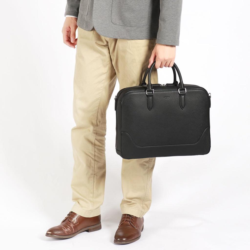 [ultima] Herren Schulterriemen aus Rindsleder "Delfino" mit Dreiwegeöffnung, Einzelnes Fach, Passend für A4-Format (13,3 Zoll), Nein. 11951