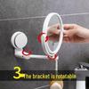 Wall-Mounted Folding Bathroom Vanity Mirror for Dorms