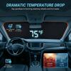 2026 New Portable Thermal Insulation Sunshade, One-Piece Car Sun Visor, Is a Titanium Silver Upgraded Thickened Sunshade Specially Designed