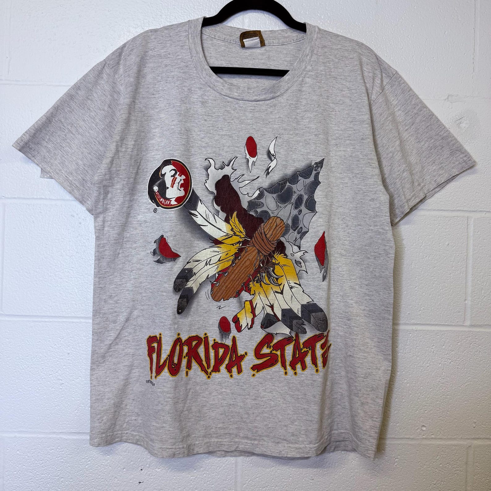 90s Florida State FSU Nutmeg Breakthrough T shirt Sz L (B2523) S