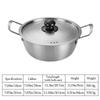 New Mini Ramen Pot with Lid Gold Plated Soup Pot Multifunction Stainless Steel Hot Pot Camping Cookware