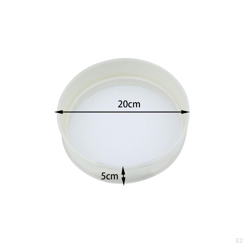 Flour Sieve Stainless Steel Mesh Strainer 8-inch Diameter Essential Kitchen Tool