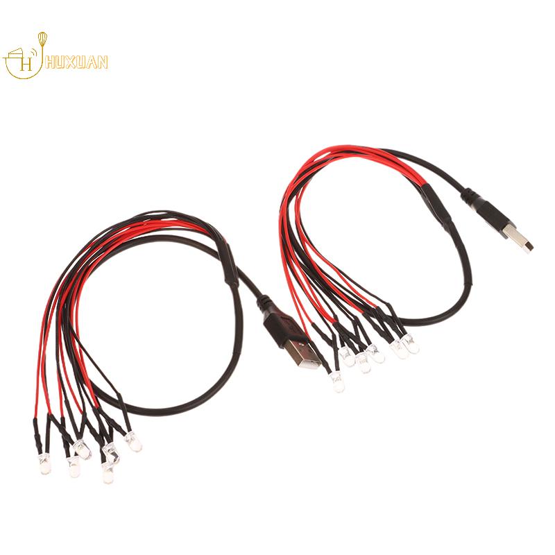 1 Stück 2/4/6 LED-Perlen mit USB-Anschluss 5V Miniatur Superhelle Lampe DIY Modellbau für Diorama DIY Handgemacht