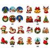 6Pcs Mini Plastic Canvas Kit 10cm Keychain Pendant DIY Embroidery Beginner Set Full Supplies Included