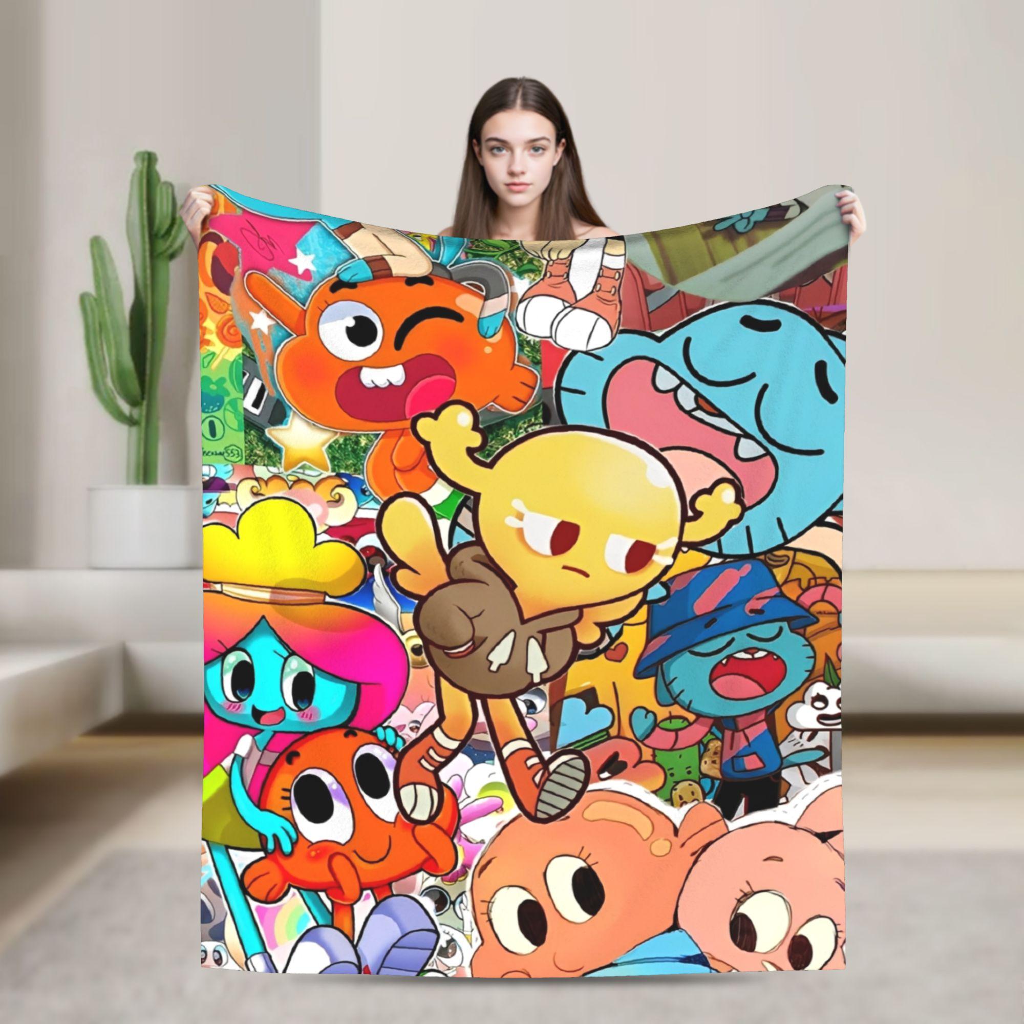 

The Amazing World Of Gumballs Fashion Blanket Cozy Soft Throw Fashion Blankets for Sofa Multiple Sizes Rug Piece 100x150cm