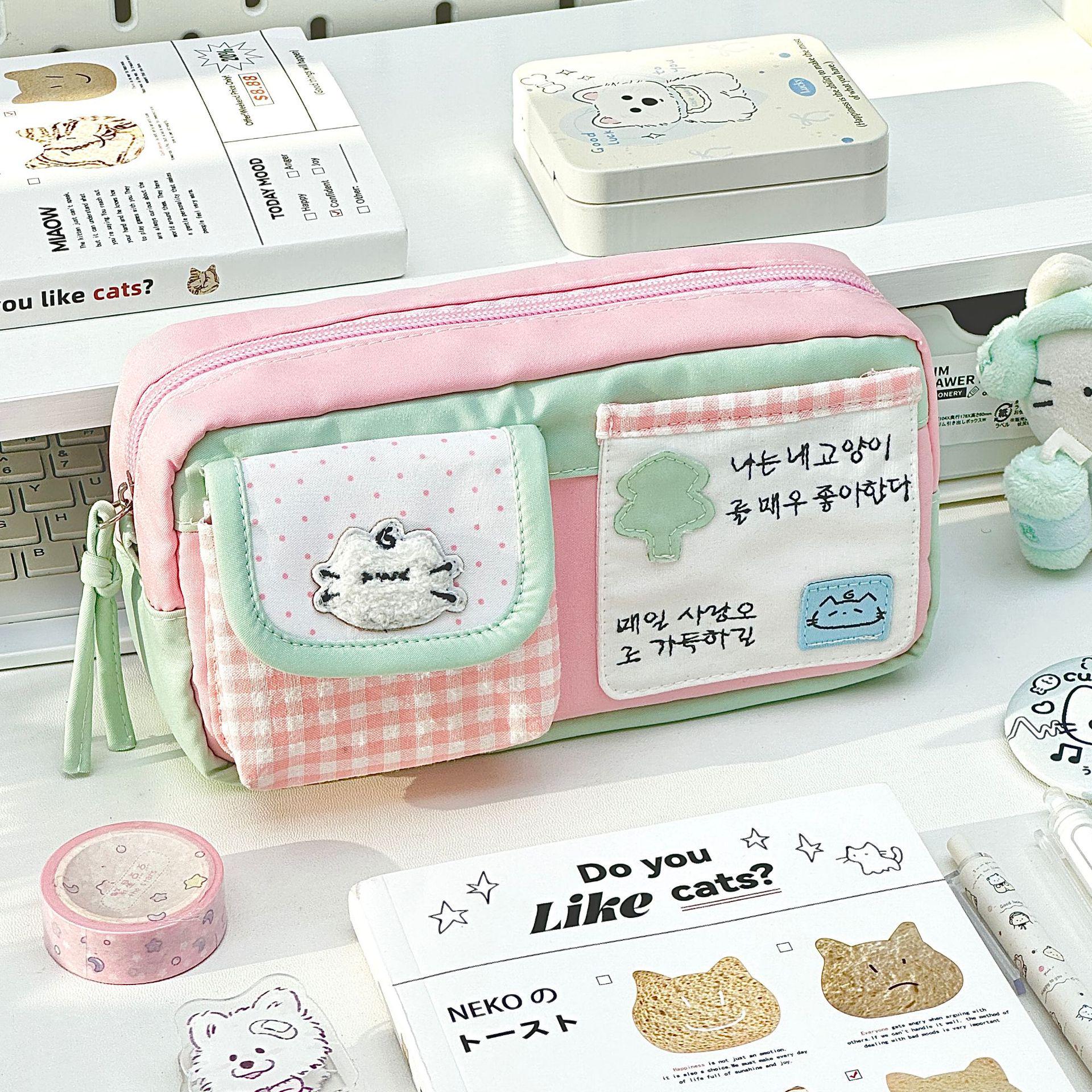 2025 High-Value Cute Kitty Pencil Case for Girls - Stylish & Magical Stationery Box