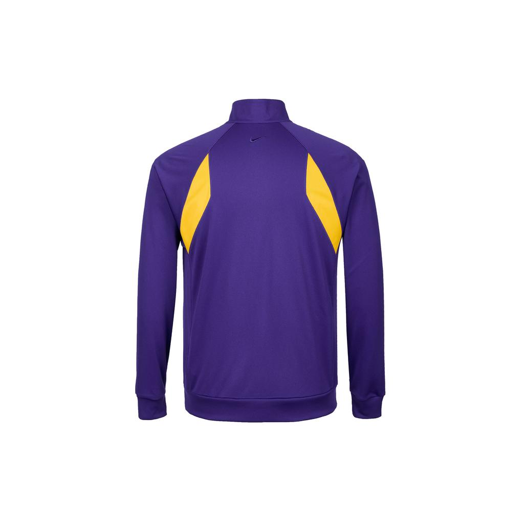 Nike Veste Homme Manches Longues Col Zippé Logo Color Block Violet HJ8098547