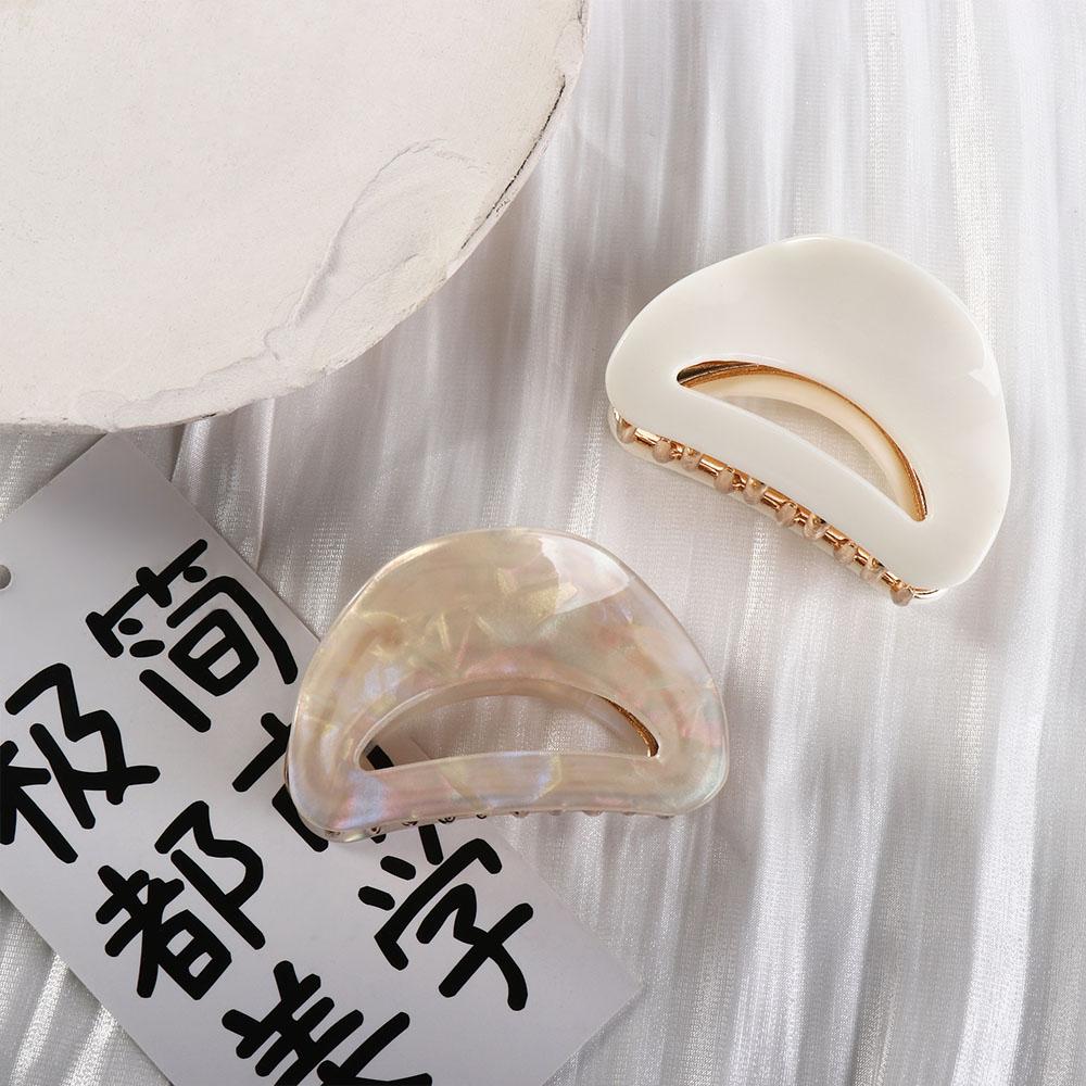 Hollow Out Mini Hair Claw Hair Grab Clip Acetic Acid Barrettes Acetate Hair Clips  Hair Accessories