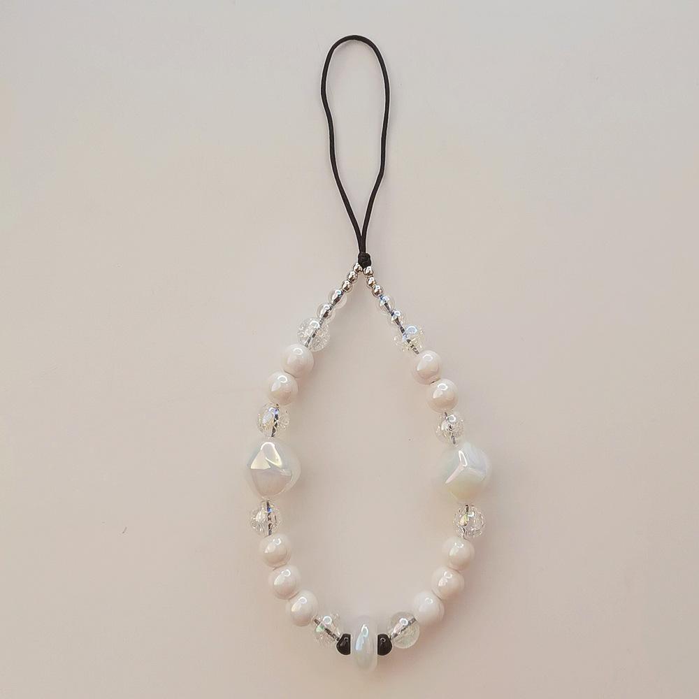 INS style new acrylic beads small fresh and anti-lost hand carry fashion chain short mobile phone chain