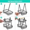 Detachable Stainless Steel Fruit Basket Kitchen Living Room Desktop Storage Rack Bread Basket Portable Fruit Bowl