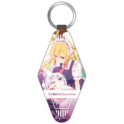Miss Kobayashi's Drakenmeid S [Tohru & Kanna] Lederen Sleutelhanger