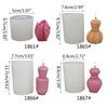 Candle Silicone Mould Tulip Shape Epoxy Resin Mold for Perfume Bottle DIY Candle Making Handmade Crafts Home Decor