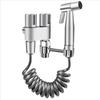 Pistola a spruzzo per rubinetto in acciaio inox, bidet portatile per WC, spruzzatore per bidet manuale in acciaio inox, spruzzatore ad acqua spazzolata
