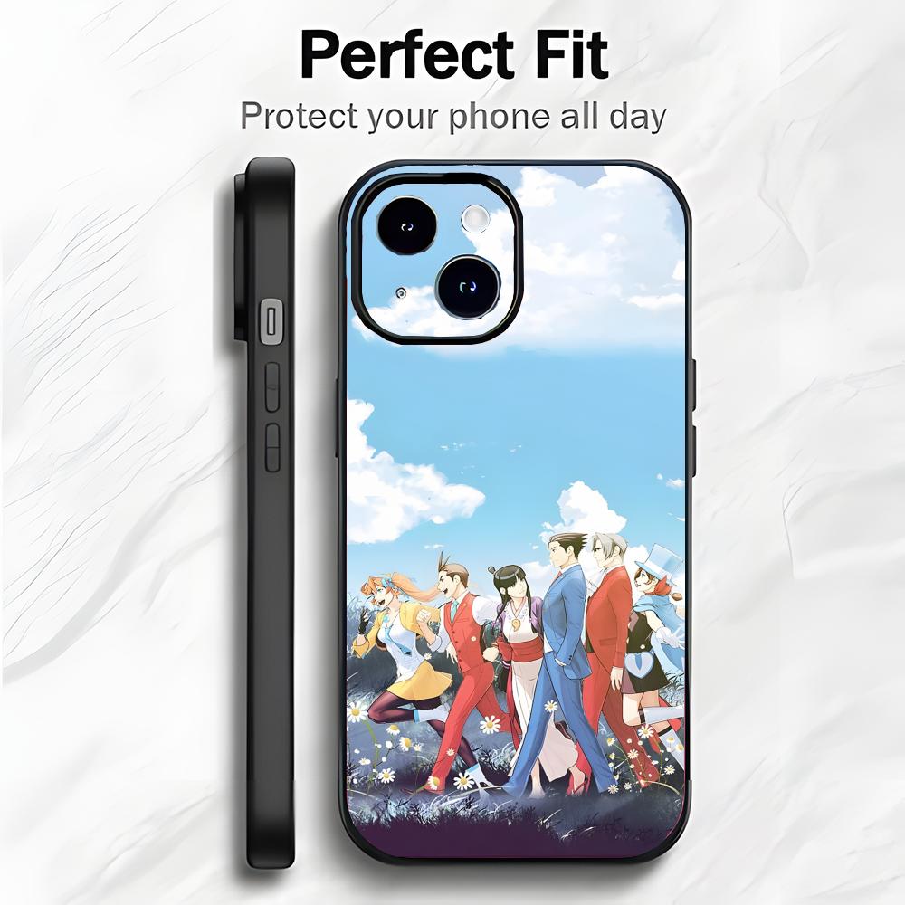 Adventure Game A-Ace A-Attorney Phone Case Phone Case Soft Packaging Lightweight For iPhone17 16 15 14 13ProMax