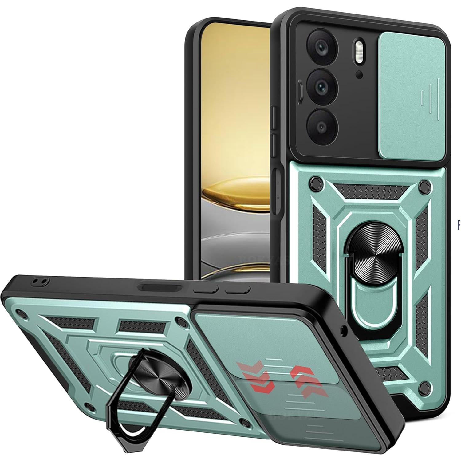 

Чехол Armor для Realme C75 4G, защитный объектив с кольцом, магнитный держатель, чехол Fundas Realme C75