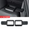 Pair Car Seat Belt Fixing Bracket Rear Seat Belt Limiter Protect Cover for Tesla
