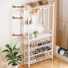 Compact Shoe & Clothes Rack for Dorm or Rental Spaces - Multi-Layer Narrow Design