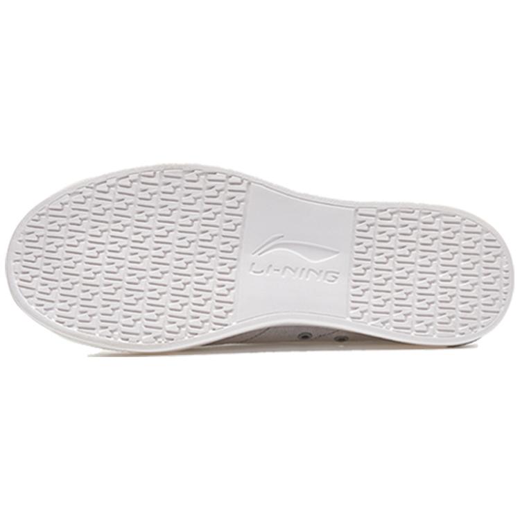 Li Ning Slip Resistant, Abrasion Resistant, Lightweight, Breathable Low top Canvas Shoes Men's Gray White AGCQ037-5