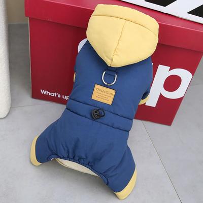 Wasserdichte Haustierkleidung für Hunde, warme Winterjacke, Mantel, Katze, kleiner Hund, Overall mit Kapuze, Schneeanzug, Welpen-Outfits für kaltes Wetter