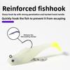 Jumping Fish Lure Lead Anti-Snag Rotating Soft Bait with Hooks for Mandarin Fish Bass Catfish Sea Fishing Black Pit Fishing