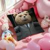 Movie Ted-Teddy Bear Cute Pillow Case Anti-Dustmite Pillowcase Invisible Zipper Silky Short Plush Sofa Cushion Cover