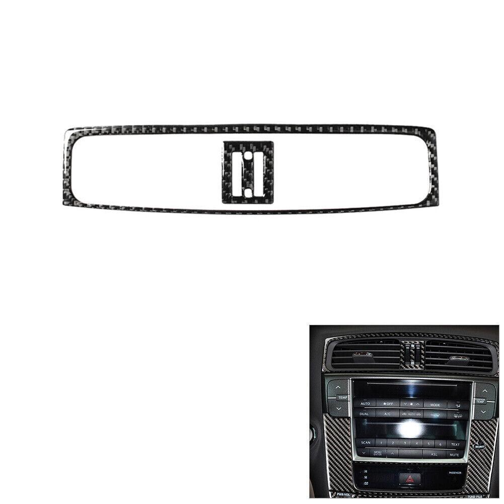 2Pcs Carbon Fiber Interior Center Air Vent Cover Trim For LEXUS IS250 IS350