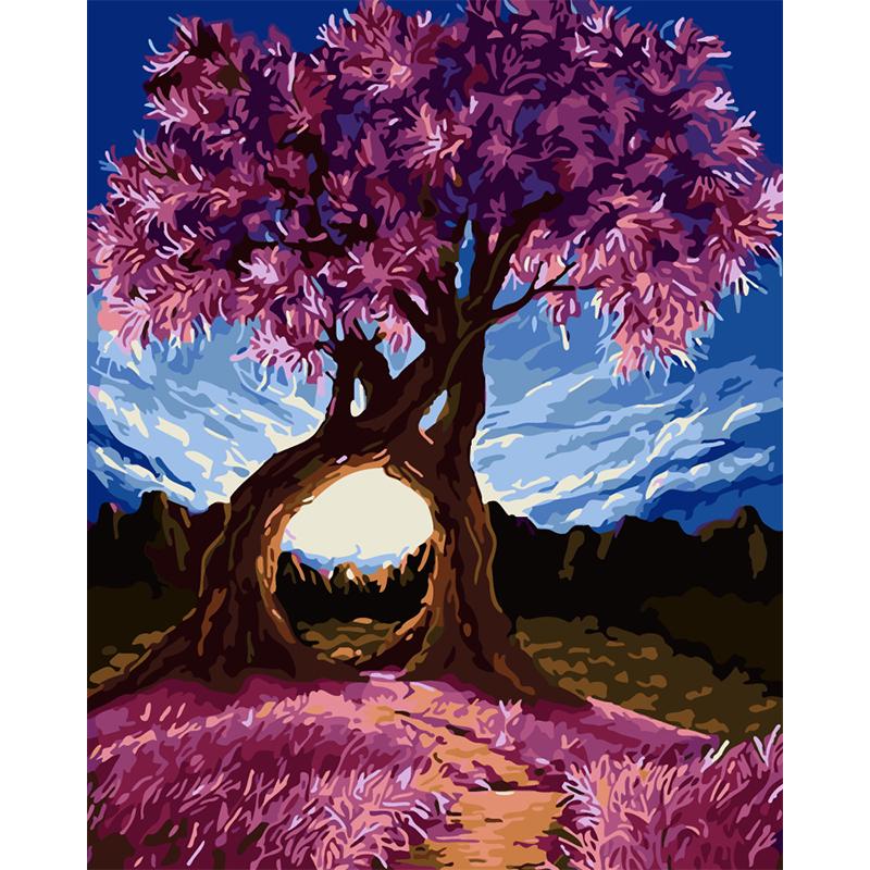 Buy C Lovetree Romantic Paint By Number Kit DIY Acrylic Wall Oil