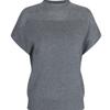 Shop   Women Semi High Neck Simple Raglan Cap Sleeve KniT T shirT Bom Wkn260017 