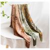 Printed Wool Square Scarf 65cm Fashion Versatile Shawl Neck Wrap Women