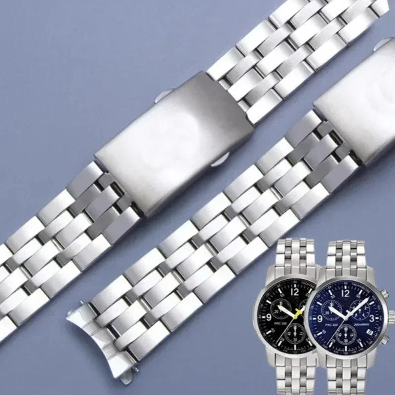 Bracelet de montre pour Tissot 1853 prc200 T17 t461 t055 t014 homme fermoir pliant bracelet de montre chaîne de bracelet de montre en acier inoxydable 19mm 20mm