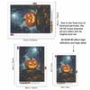 DIY Full Drill Diamond Painting Kit Halloween Pumpkin Design Rhinestone Canvas Art Relaxing Handmade Gift for Adults