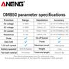 Portable ANENG DM850 Digital Multimeter 1999 Counts AC/DC Votage Ohm Current Detector Ammeter+B15 Voltage Tester Pen Electrician Tools Digital Display