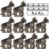 Military Building Blocks Solider Knights Figures Gifts Equipments Accessories Mount Medieval Ancient Warhorse Saddle Horse Rope