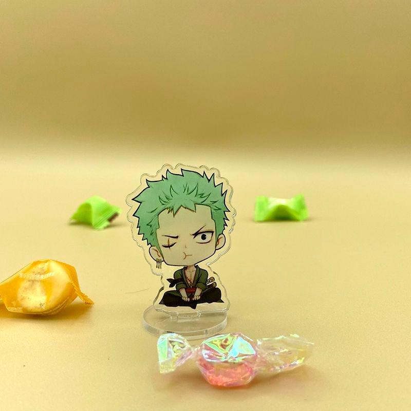 One Piece Anime Chibi Acrylic Stand Double-Sided Layered Desktop Decoration Collectible Ornament Birthday Gift For Fans