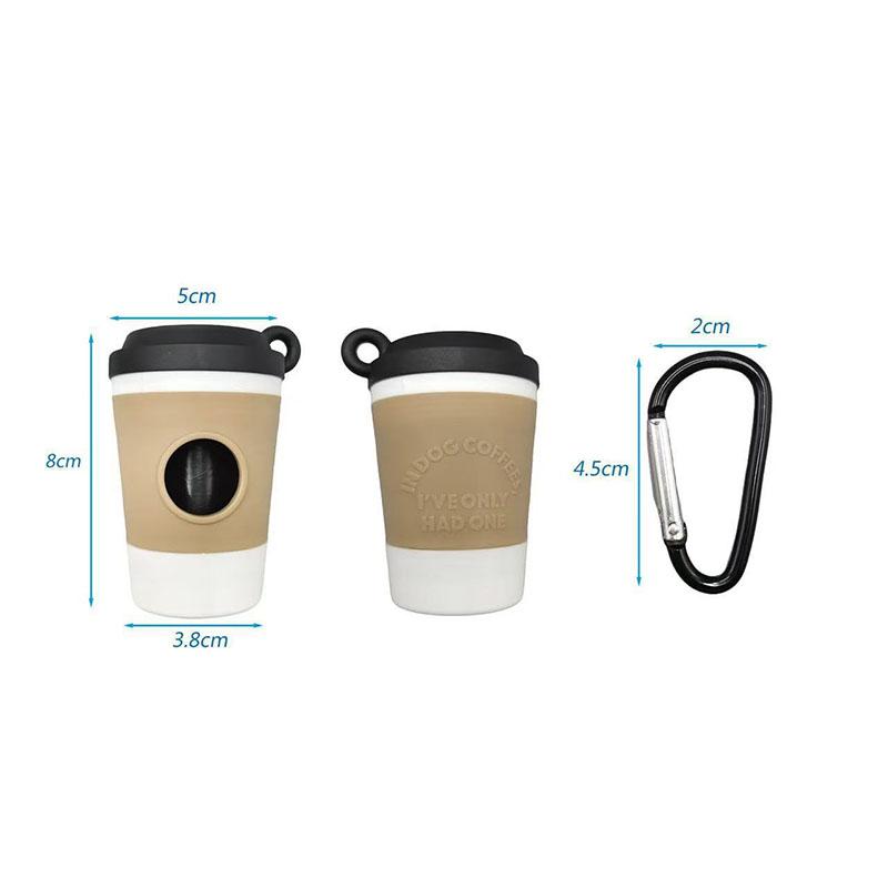 2026 NEW Pet Poop Trash Can Coffee Cup Design Portable Dispenser Outdoor Dog Walking Garbage Bag Storage Box Dog Garbage Storage