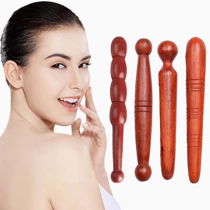 1PCS Wooden Muscle Roller Stick Acupoint Points Massager Deep Tissue Fascia Massager Foot Back Body Therapy Massage Tools