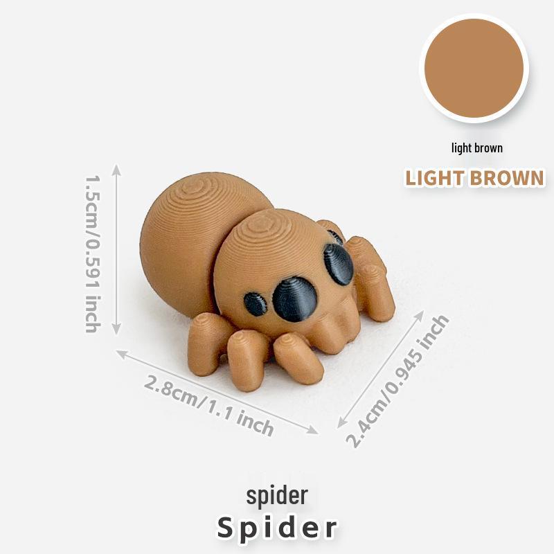 Colorful 3D Printed Small Animal Toys - Simulation Animal Models for Micro-Landscape Decoration