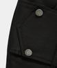 ETRE AU SOMMET Front Zip Belt Detail Mini Skirt (Black)