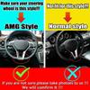 For Mercedes Benz C E CLA CLASS W204 W212 W117 C172 C218 C63 E63 2012-2014 For AMG Style Car Inner Steering Wheel Trim Cover