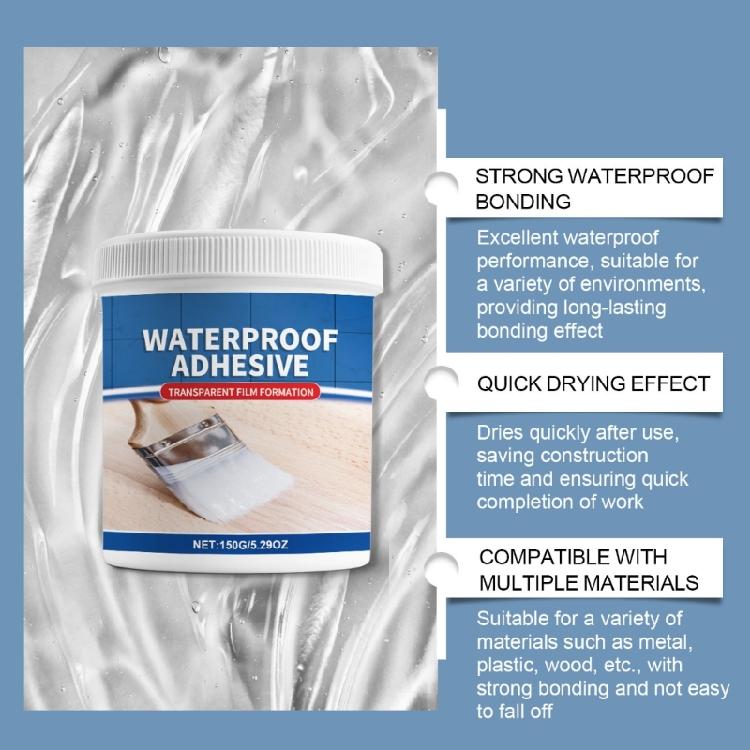 Portable 150g Clear Waterproof Sealant for Roofs and Wall Invisible Coating Solution for Home Leak Repairs Hardware