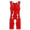 Sexy Men One-piece Tight Crotchless Underwear Shiny Leather Wrestling Singlet Jockstrap Bodysuit Swimwear