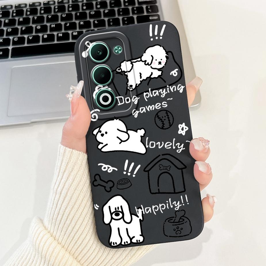 For Oppo A5 5G CPH2735 Case OppoA5 Pro Cute Panda Dog Cartoon Cover Soft TPU Phone Case For Oppo A5 Pro 5G CPH2695 Fundas Bumper