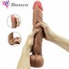 36CM Soft Liquid Silicone Realistic Dildo for Women Sex Toys Adult Strong Sucker Skin Feel Penis Couple G Point Masturbation