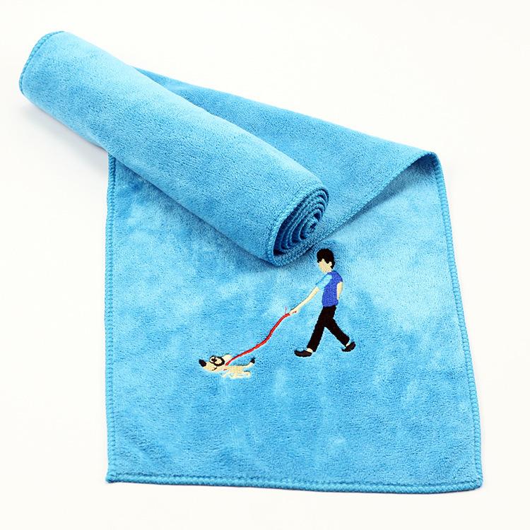 30x100cm Microfiber Embroidery towel Gym Yoga Exercise Swimming Fitness Fast Drying Towel Beach Running  Sports Towel
